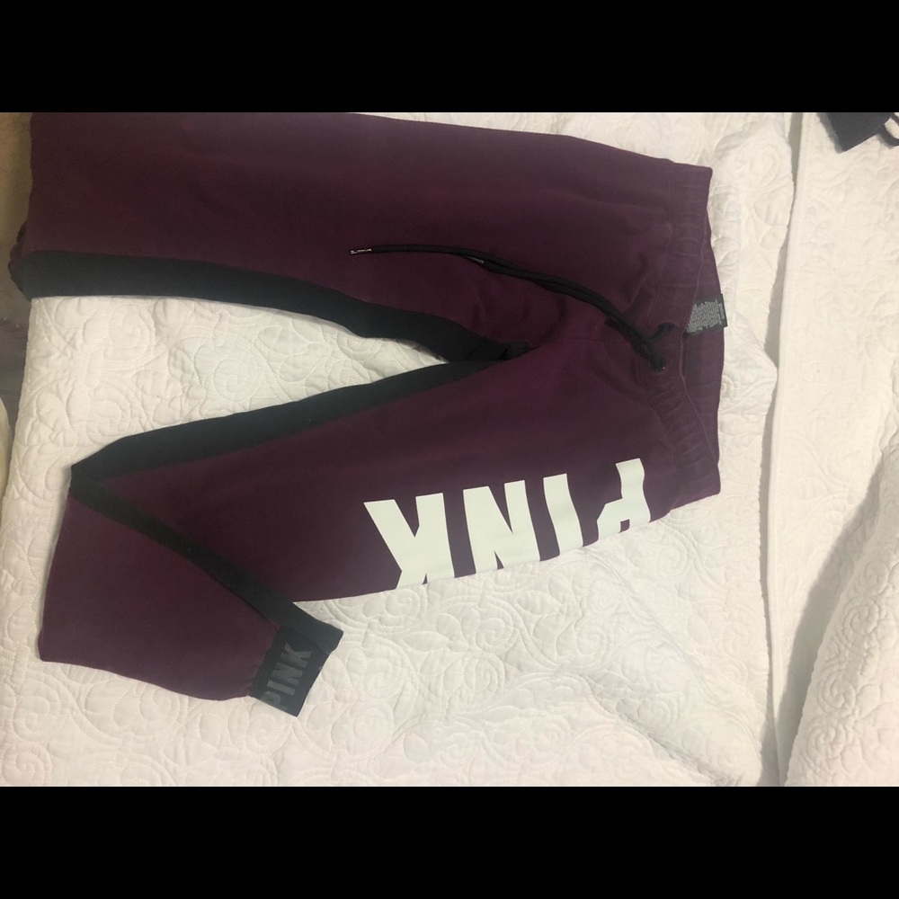 Pink sweat pants